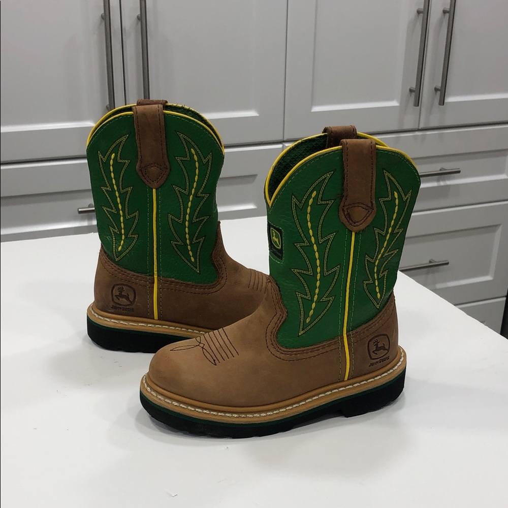 John Deere Classic Western Pull-On Boots Boys 11.5M